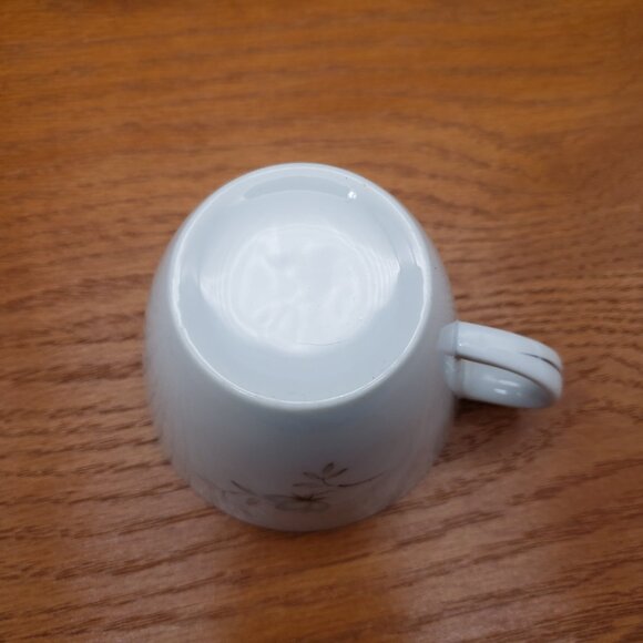 Mikasa Blue Rose Cups Set of 3 – Platinum Trim – No Saucers – Mid Century Japan - Picture 7 of 7